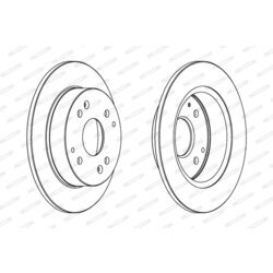 Brzdový kotúč FERODO DDF565 - obr. 1