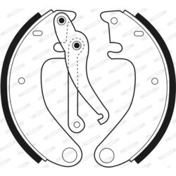Sada brzdových čeľustí FERODO FSB50 - obr. 2