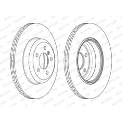 Brzdový kotúč FERODO DDF2480C - obr. 2