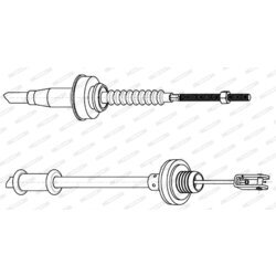 Lanko ovládania spojky FERODO FCC424239