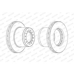 Brzdový kotúč FERODO FCR189A