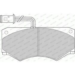 Sada brzdových platničiek kotúčovej brzdy FERODO FVR516 - obr. 1