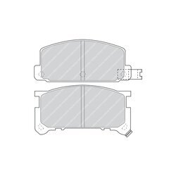 Sada brzdových platničiek kotúčovej brzdy FERODO FDB326