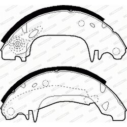 Sada brzdových čeľustí FERODO FSB338 - obr. 2