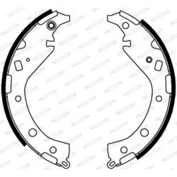Sada brzdových čeľustí FERODO FSB650