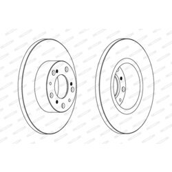 Brzdový kotúč FERODO DDF069 - obr. 2