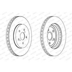 Brzdový kotúč FERODO DDF1544 - obr. 2
