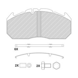 Sada brzdových platničiek kotúčovej brzdy FERODO FCV1585BFE