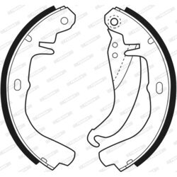 Sada brzdových čeľustí FERODO FSB158 - obr. 2