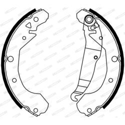 Sada brzdových čeľustí FERODO FSB4075