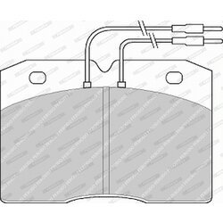 Sada brzdových platničiek kotúčovej brzdy FERODO FVR377 - obr. 3