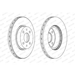 Brzdový kotúč FERODO DDF178 - obr. 2