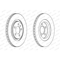 Brzdový kotúč FERODO DDF332 - obr. 2