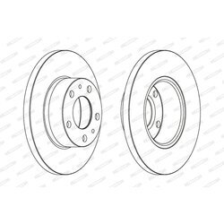 Brzdový kotúč FERODO DDF758 - obr. 2