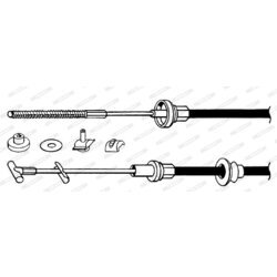 Lanko ovládania spojky FERODO FCC422653 - obr. 1