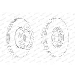 Brzdový kotúč FERODO FCR120A