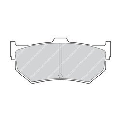 Sada brzdových platničiek kotúčovej brzdy FERODO FDB301