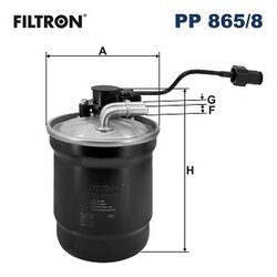 Palivový filter FILTRON PP 865/8