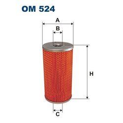Olejový filter FILTRON OM 524
