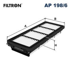 Vzduchový filter FILTRON AP 198/6