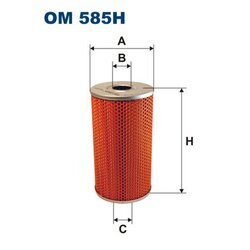 Filter pracovnej hydrauliky FILTRON OM 585H