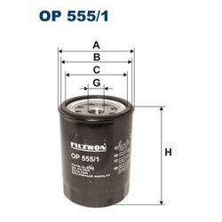 Olejový filter FILTRON OP 555/1