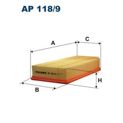 Vzduchový filter FILTRON AP 118/9