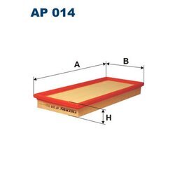 Vzduchový filter FILTRON AP 014