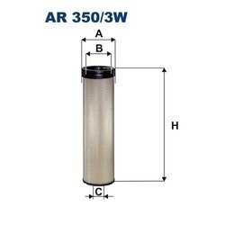 Filter sekundárneho vzduchu FILTRON AR 350/3W