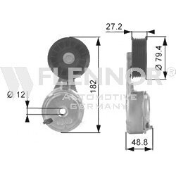 Napínacia kladka rebrovaného klinového remeňa FLENNOR FS99262