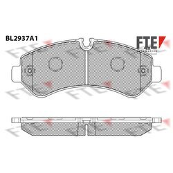 Sada brzdových platničiek kotúčovej brzdy FTE BL2937A1