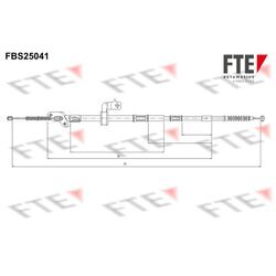 Ťažné lanko parkovacej brzdy FTE 9250630