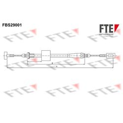 Ťažné lanko parkovacej brzdy FTE FBS29001