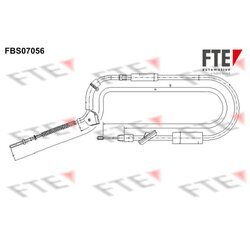 Ťažné lanko parkovacej brzdy FTE FBS07056