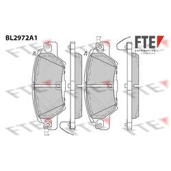 Sada brzdových platničiek kotúčovej brzdy FTE 9011218