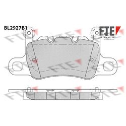 Sada brzdových platničiek kotúčovej brzdy FTE BL2927B1