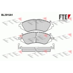 Sada brzdových platničiek kotúčovej brzdy FTE 9011002