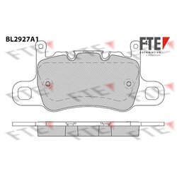 Sada brzdových platničiek kotúčovej brzdy FTE BL2927A1