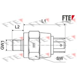 Spínač brzdových svetiel FTE 9910220