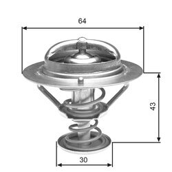 Termostat chladenia GATES TH27078G1