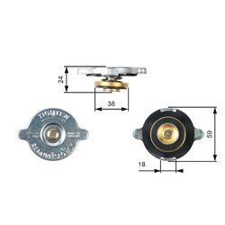 Uzáver chladiča GATES RC111
