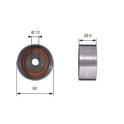 Obehová/vodiaca kladka ozubeného remeňa GATES T42027