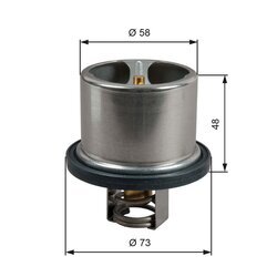 Termostat chladenia GATES TH52386G1