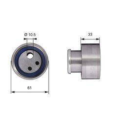 Napínacia kladka ozubeného remeňa GATES T41119