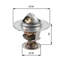 Termostat chladenia GATES TH47685G1