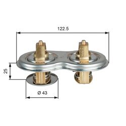 Termostat chladenia GATES TH52180/87G1