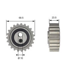 Napínacia kladka ozubeného remeňa GATES T43201
