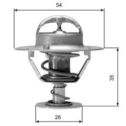 Termostat chladenia GATES TH04277