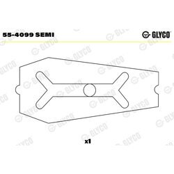 Ložiskové puzdro ojnice GLYCO 55-4099 SEMI