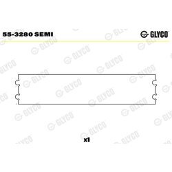Ložiskové puzdro ojnice GLYCO 55-3280 SEMI